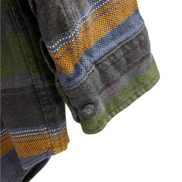 Pendleton Thomas Kay Men's Striped Flannel Shirt Green Size Small - Picture 3 of 7